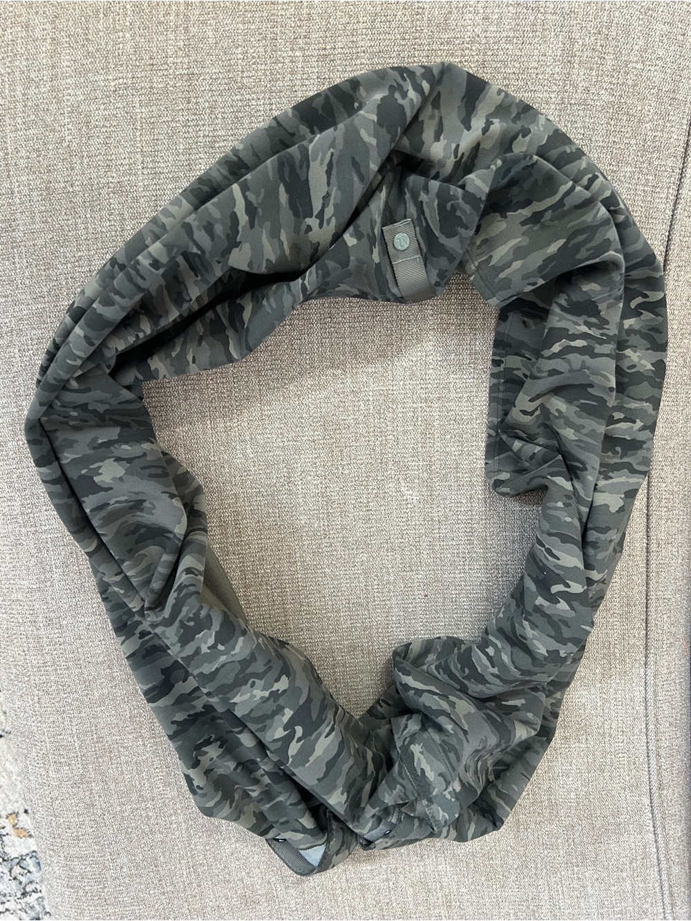 lululemon athletica Black & Gray Camo Detail Top